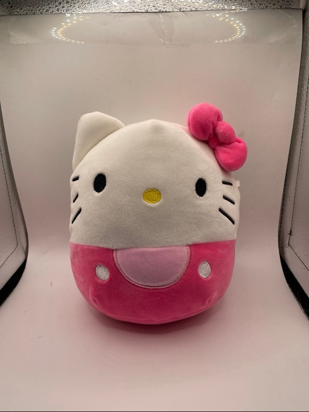 Squishmallows Hello Kitty Plush in White and Pink